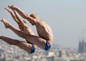Илья Захаров победитель Мировой серии по прыжкам в воду.