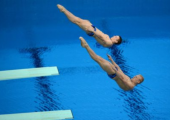 Андрей Богданов и Алексей Лазарев победители Всероссийских соревнований «Кубок Урала» по прыжкам в воду.