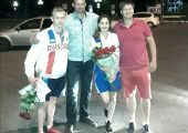 В Саратове встретили победителей Чемпионата Европы. 