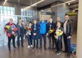 В Саратовском в аэропорту встретили спортсменов победителей и призеров Чемпионата мира по спорту глухих 