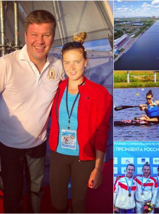 Мария Александрова приступила к тренировкам на гребном канале в Крылатском. 