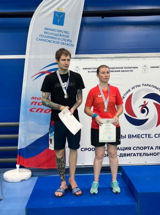 Алексей Саунин дважды серебряный призер Кубка России по настольному теннису среди лиц с ПОДА!